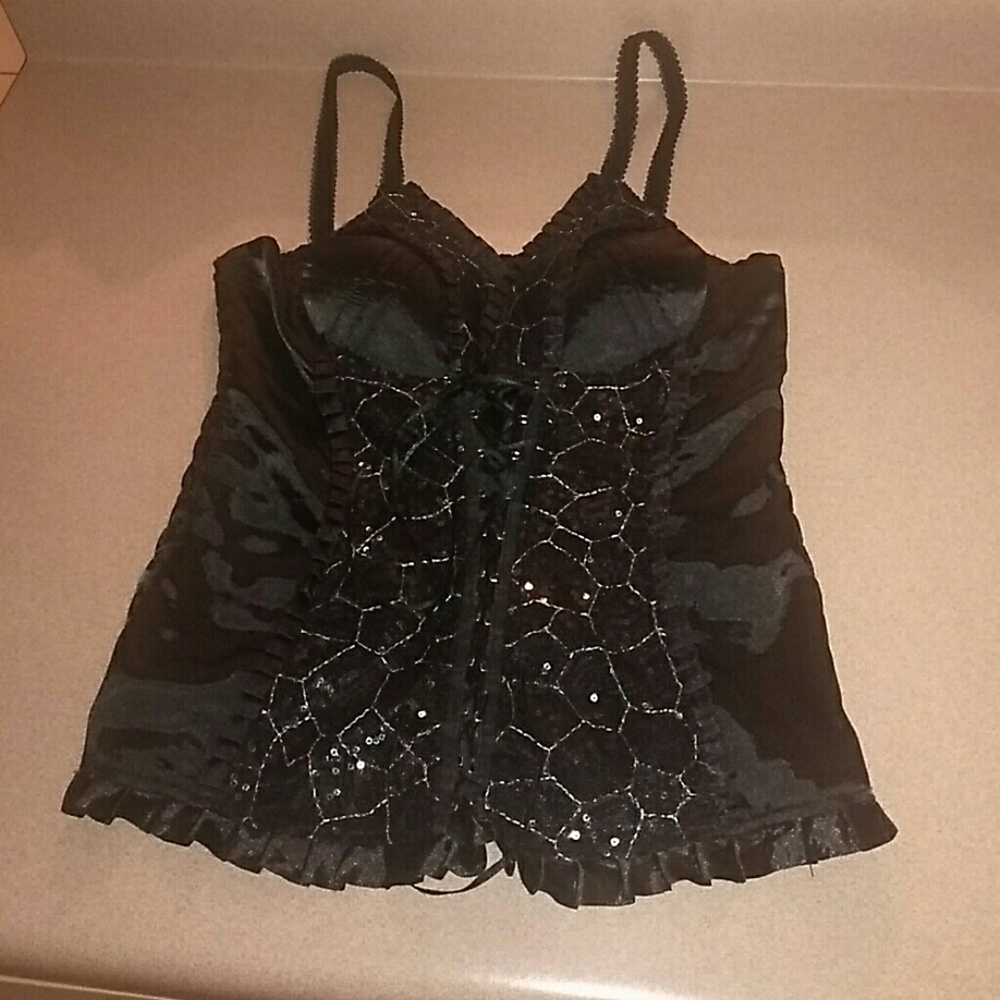 Blouse black large